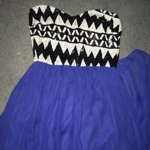 love culture strapless dress super cute size small